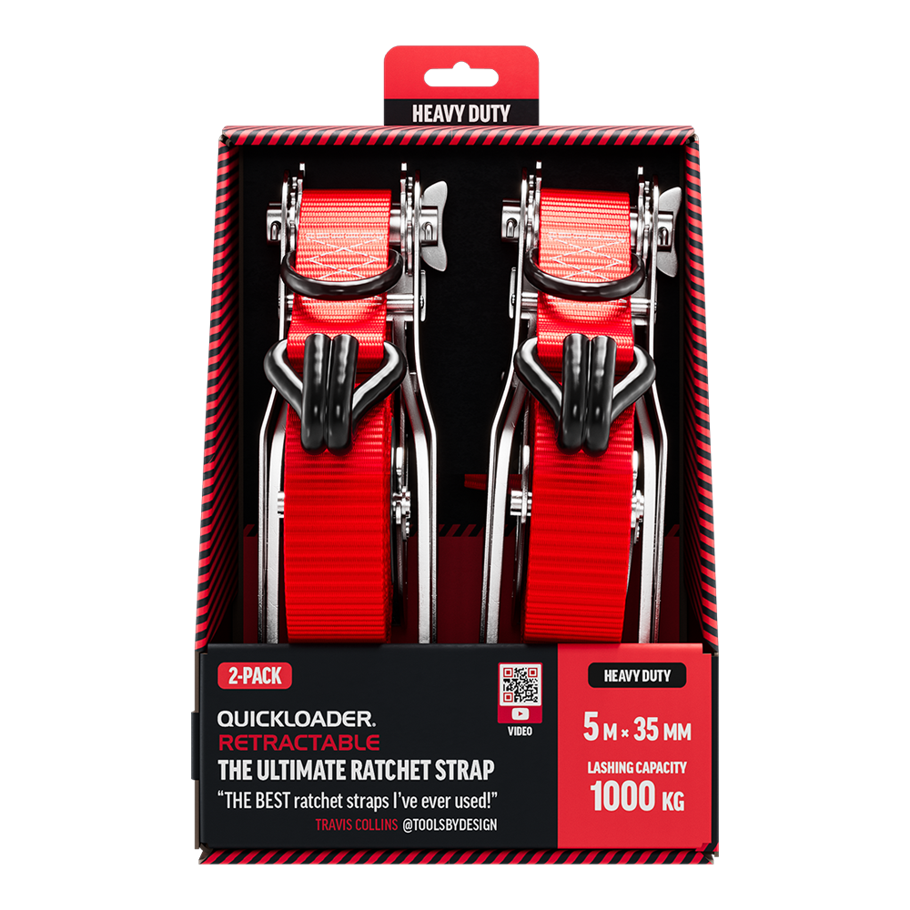 Retractable Ratchet Strap 1000kg 5m